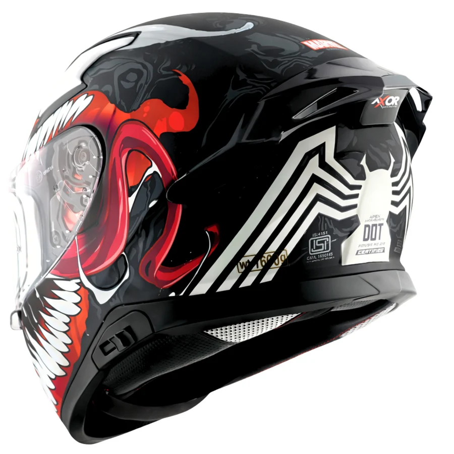 AXOR APEX MARVEL VENOM DULL BLACK RED (XL)