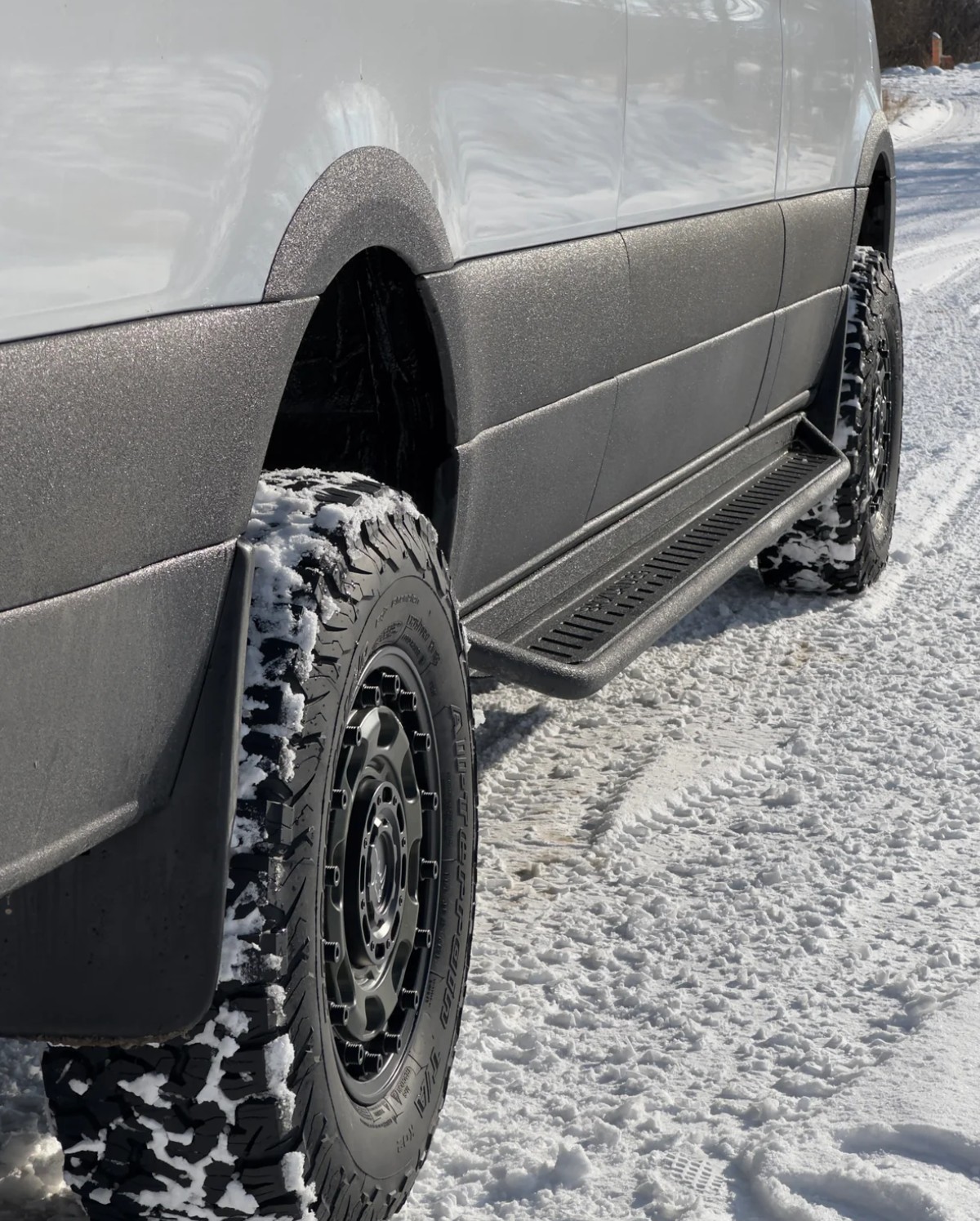 Sprinter 170" Rock Slider Steps - Aluminum Sprinter 170" Rock Slider Steps - Aluminum