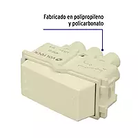 Interruptor de 3 vías, línea Italiana, color marfil - APSE-EI / 48083
