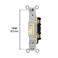 Interruptor vertical de palanca, Standard, marfil - APSE-S / 46000