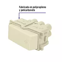 Interruptor para timbre, línea Italiana, color marfil - APTI-I / 48099