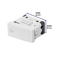Interruptor para timbre, línea Oslo, color blanco - APTI-OB / 48323