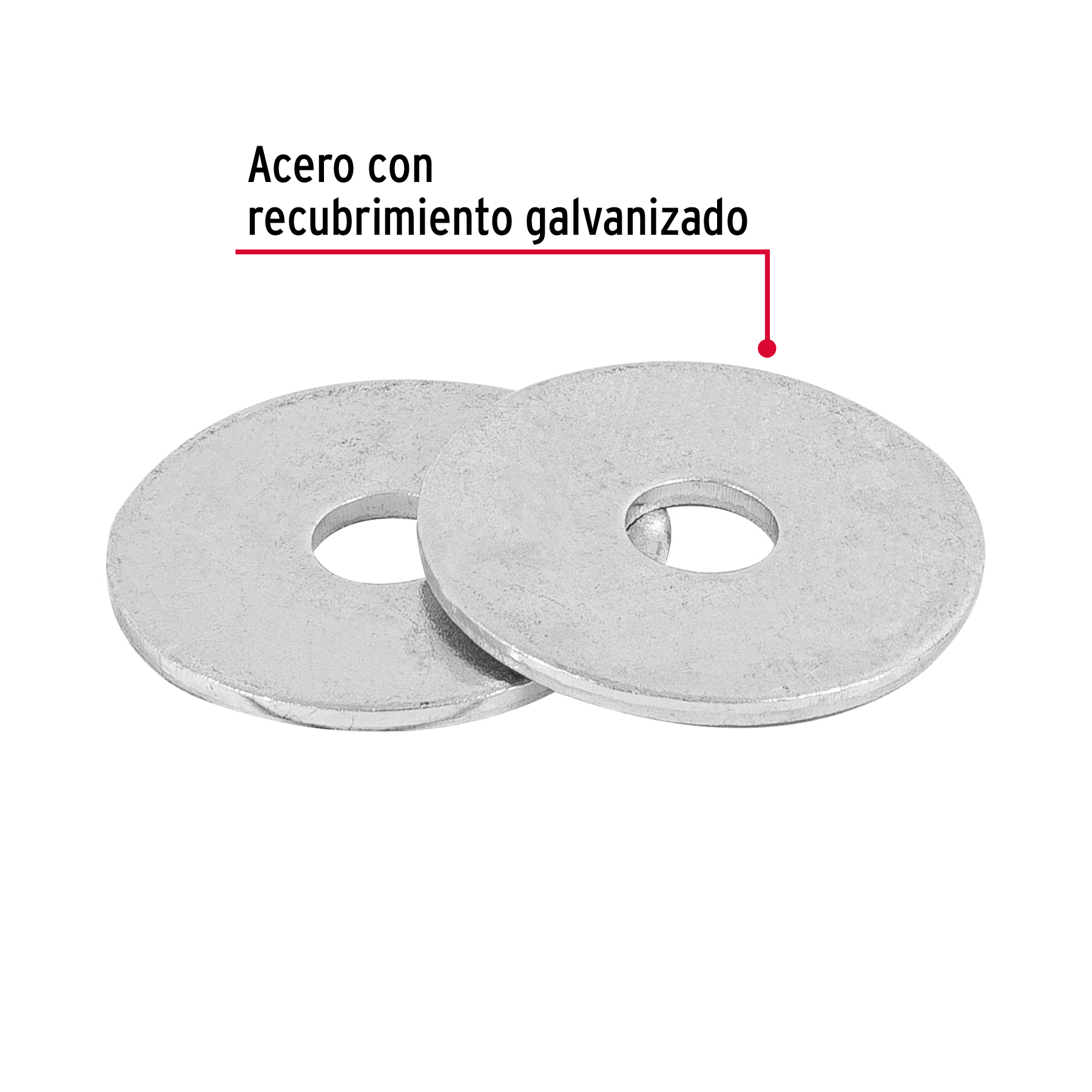 Bolsa con 1 kg de arandelas planas de 3/16' - ARA-3/16 / 44542