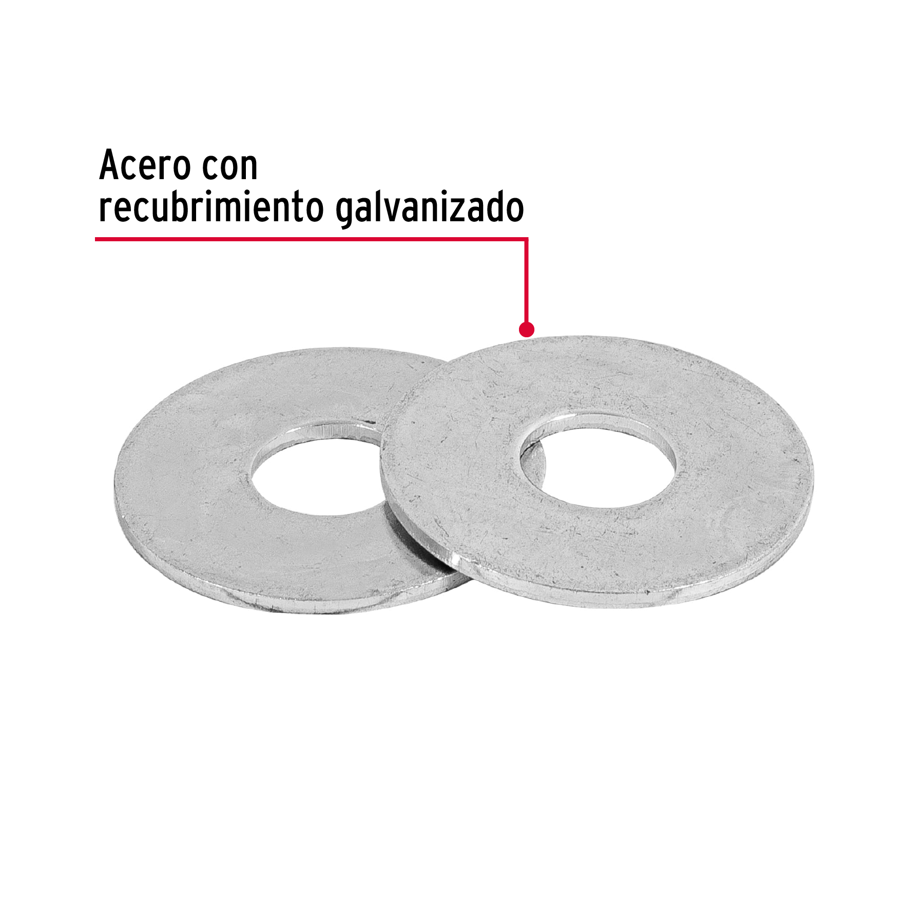 Bolsa con 1 kg de arandelas planas de 5/16' - ARA-5/16 / 44544