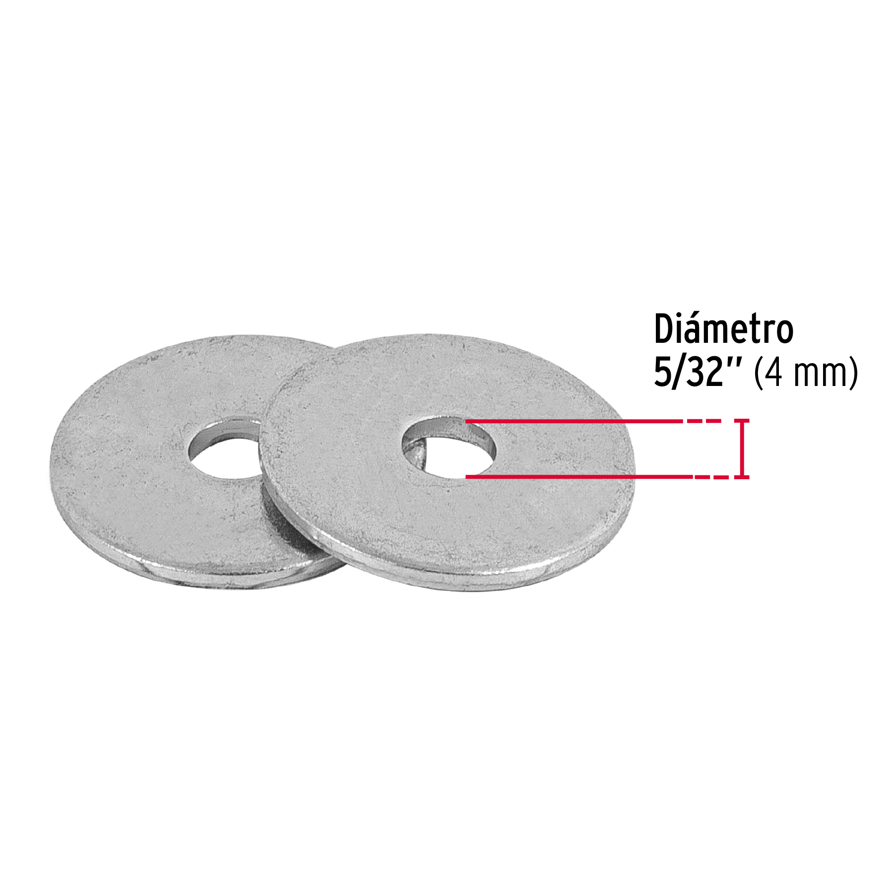 Bolsa con 1 kg de arandelas planas de 5/32' - ARA-5/32 / 44541