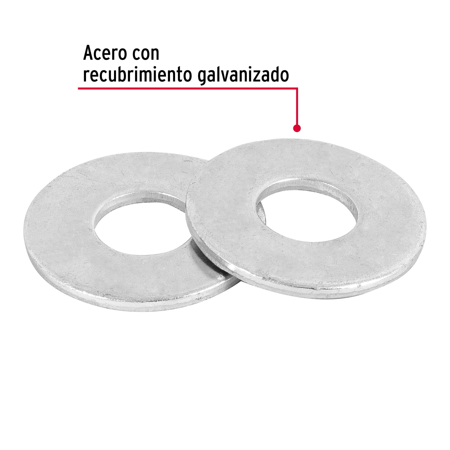 Bolsa con 1 kg de arandelas planas de 7/16' - ARA-7/16 / 44546