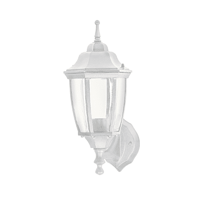 Arbotante tipo farol tradicional soportado p/exterior blanco - 47288 - ARB-100S - Caja con 1 Pieza – Master 8 Arbotante tipo farol tradicional soportado p/exterior blanco - 47288 - ARB-100S - Caja con 1 Pieza – Master 8