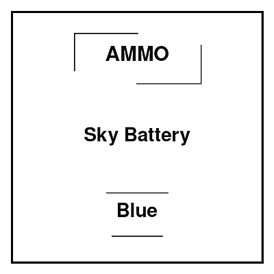 Ammo Sky Battery Blue Ammo Sky Battery Blue