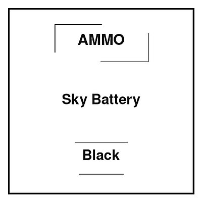 Ammo Sky Battery Black Ammo Sky Battery Black