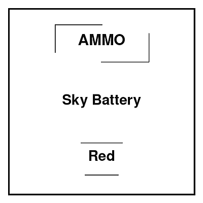 Ammo Sky Battery Red Ammo Sky Battery Red