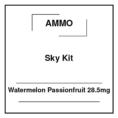Ammo Sky Kit Watermelon Passionfruit 28.5mg Ammo Sky Kit Watermelon Passionfruit 28.5mg