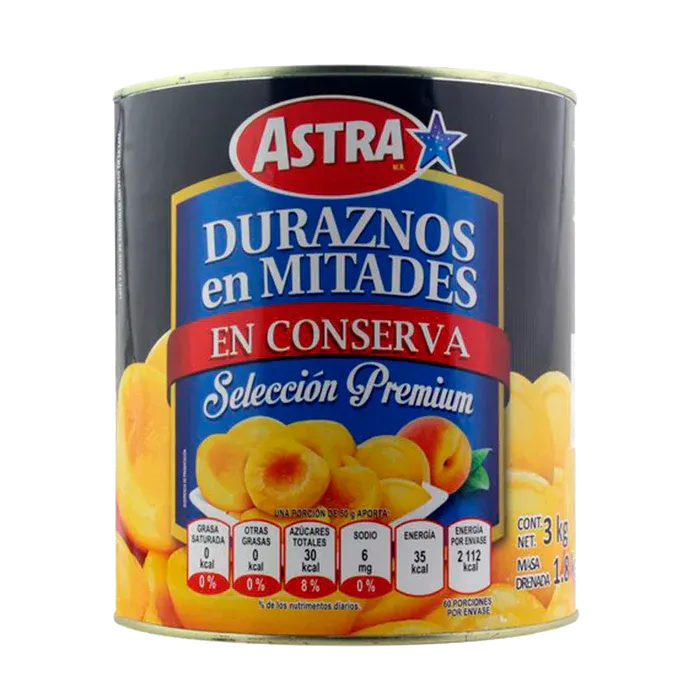 ASTRA DURAZNO EN MITADES 3 KG