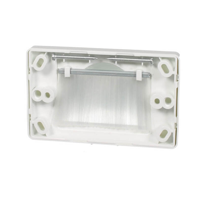 Bull Nose Wall plate, White Bull Nose Wall plate, White