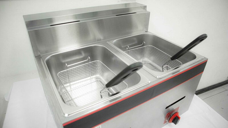ATF-G6L2 FREIDORA EN ACERO INOX DE 2 TANQUES Y 2 CANASTAS