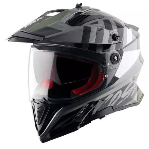 AXOR X-CROSS DUAL VISOR ORBIT ATHENA GREY BLACK C/V 600MM