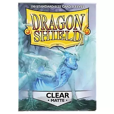 Dragon Shield AT-11001 Dragon Shields Matte Card Sleeves - Clear (100 Count)