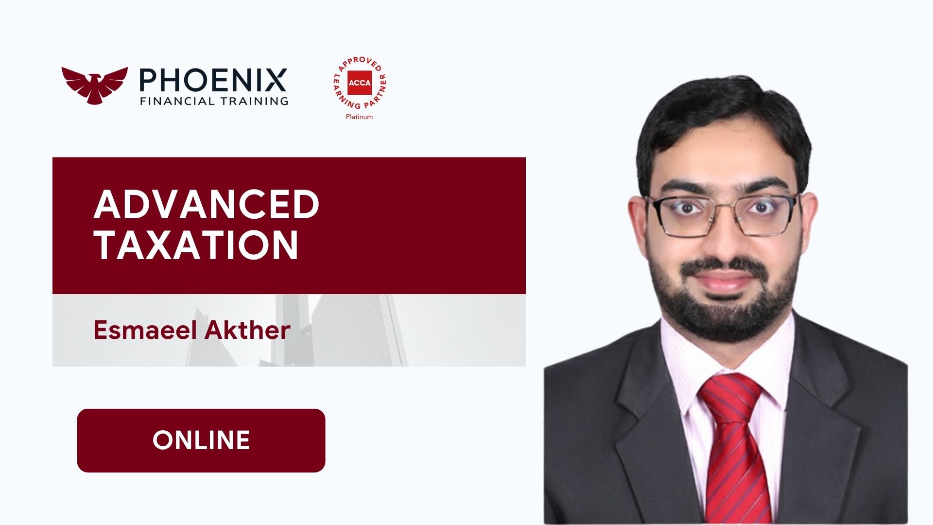 Advanced Taxation (ATX) December - Online (Pre Recorded) Advanced Taxation (ATX) December - Online (Pre Recorded)