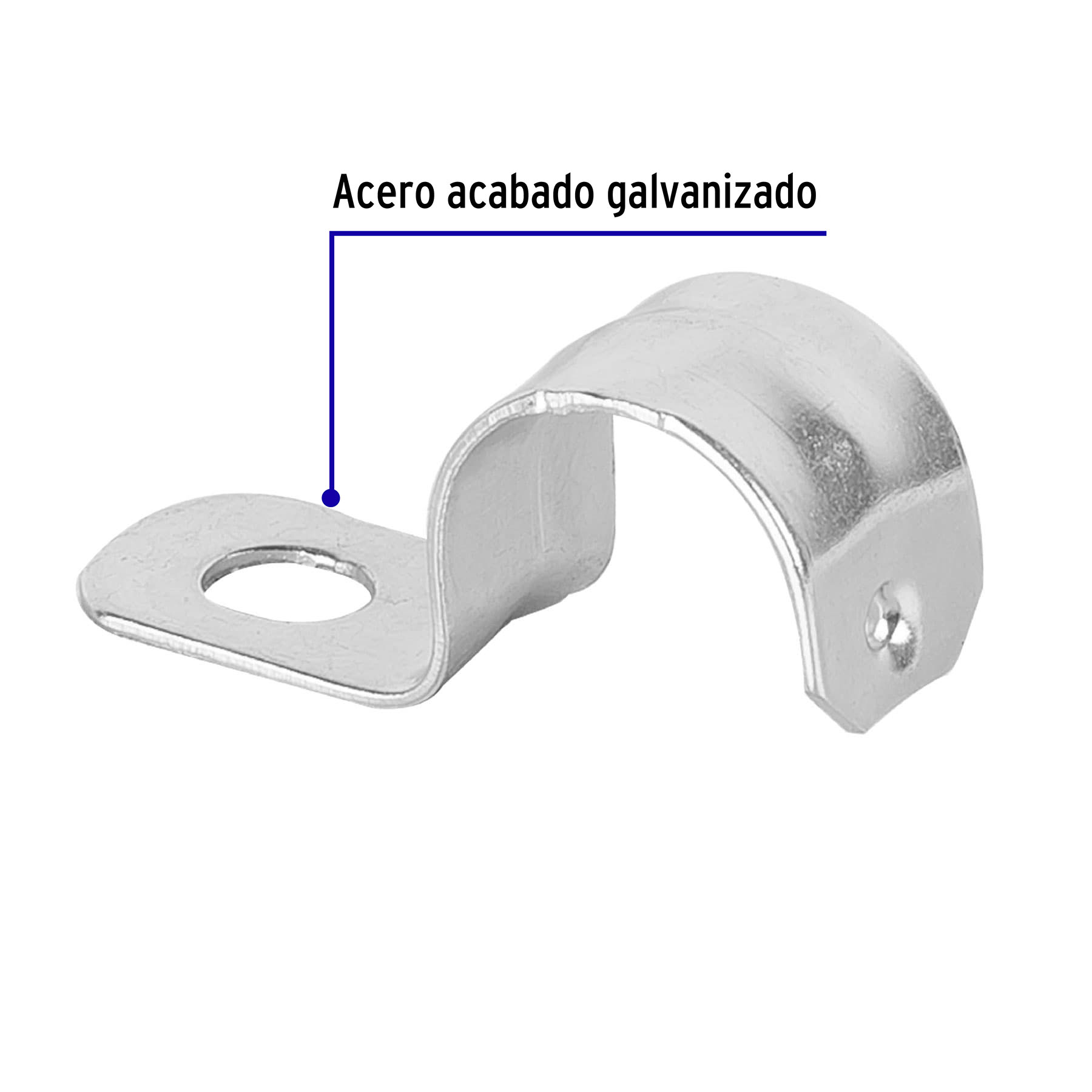 Bolsa con 10 abrazaderas 1/2' tipo uña para tubo, Volteck - AU-1/2 / 46920