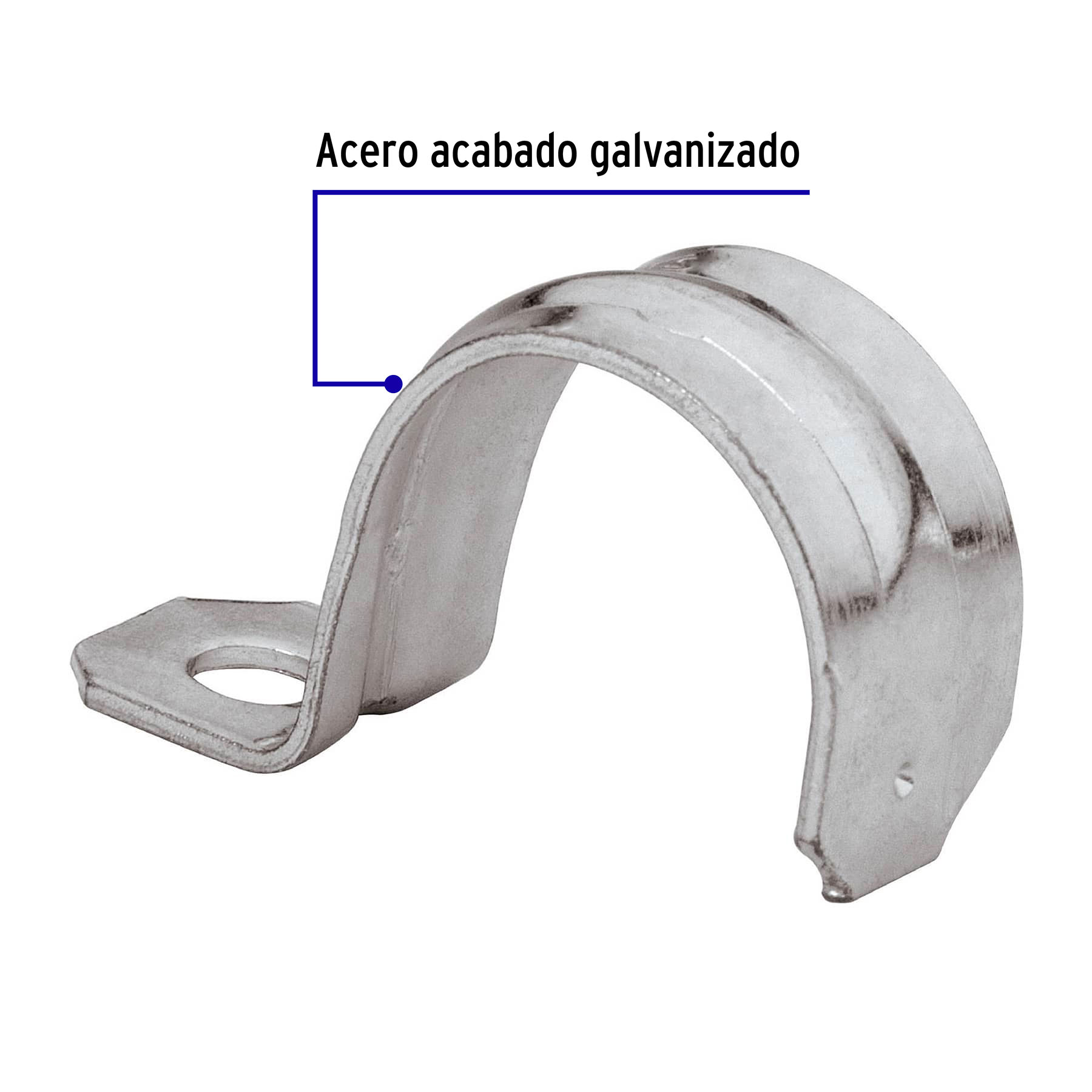 Bolsa con 10 abrazaderas 1' tipo uña para tubo, Volteck - AU-1 / 46922