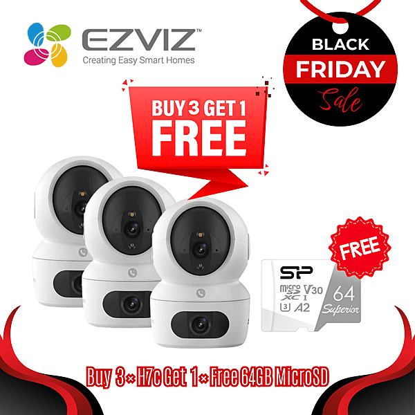 [Buy3Get1Free]EZVIZ 4MP Dual-Lens PT Indoor WiFi 6 Camera