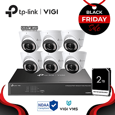 [SALE] VIGI 8MP Full-Colour Turret IPC & 8 Channel PoE+ NVR KIT