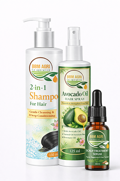 BBM Scalp Treatment Serum, Avacado Oil & Shampoo Combo