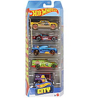 Hot Wheels 1:64 Cars 5 Pack - HW CITY