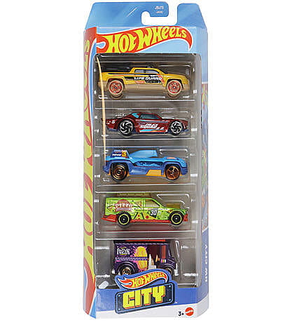 Hot Wheels 1:64 Cars 5 Pack - HW CITY