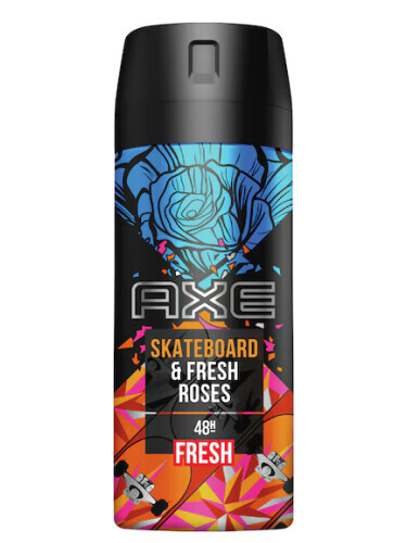 AXE:AXE SKATEBOARD AND ROSES AXE:AXE SKATEBOARD AND ROSES
