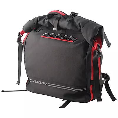 AXOR AXE BACKPACK BLACK ORANGE SIZE-30 AXOR AXE BACKPACK BLACK ORANGE SIZE-30