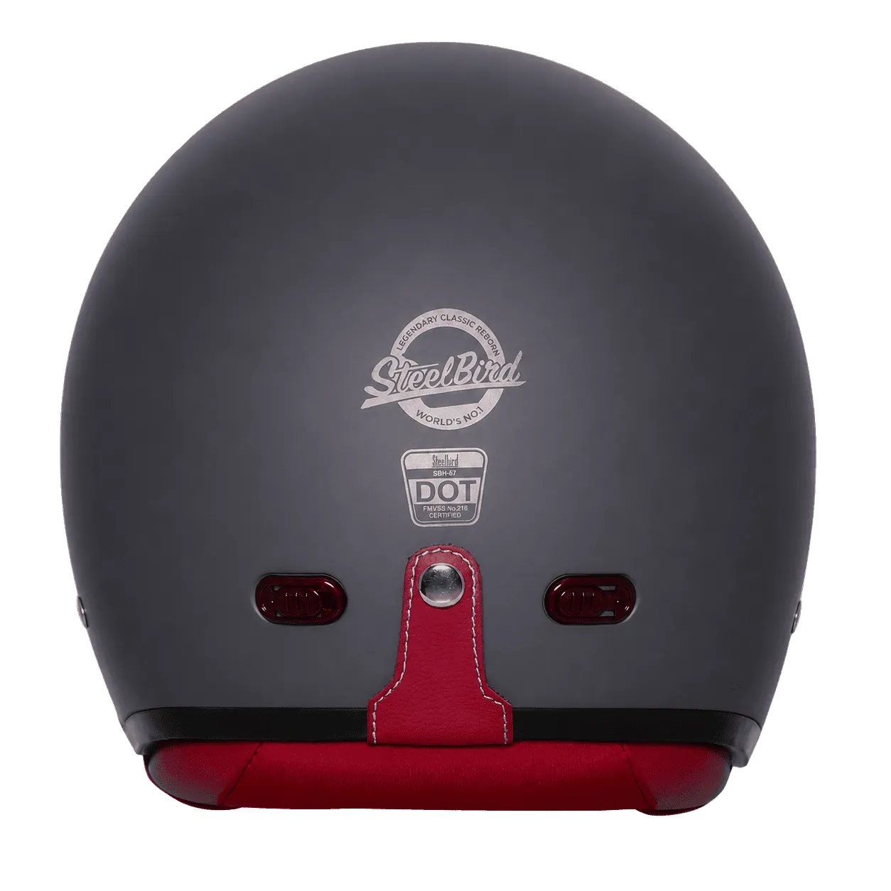 STEELBIRD SBH-67 VINTAGE DOT 5.0 GLOSSY AXIS GREY C/V 580 MM WITH EXTRA SMOKE VISOR STEELBIRD SBH-67 VINTAGE DOT 5.0 GLOSSY AXIS GREY C/V 580 MM WITH EXTRA SMOKE VISOR