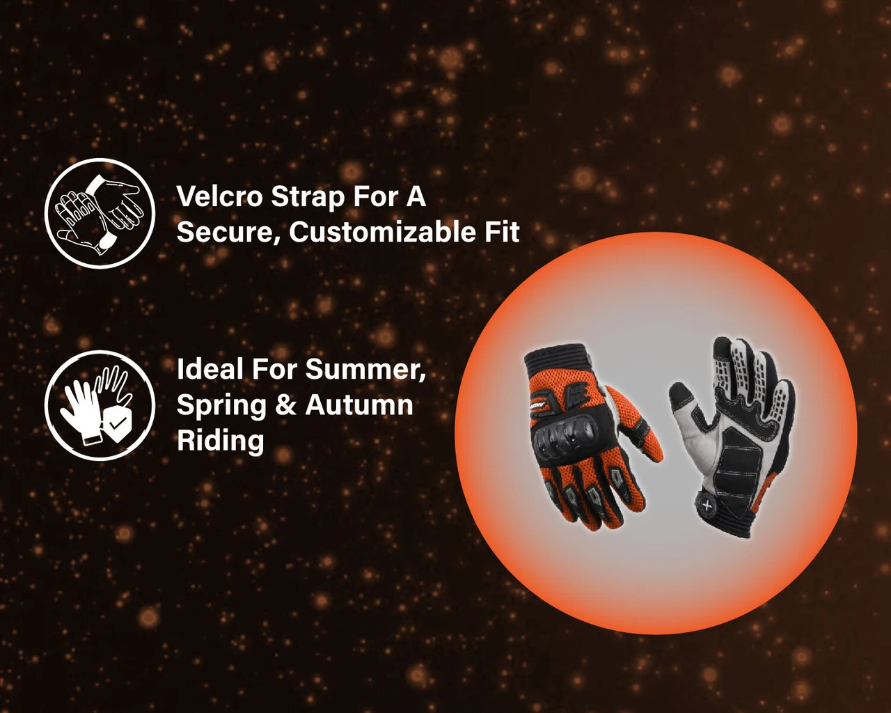 AXOR GLOVES AIR STREAM BLACK ORANGE 2XL