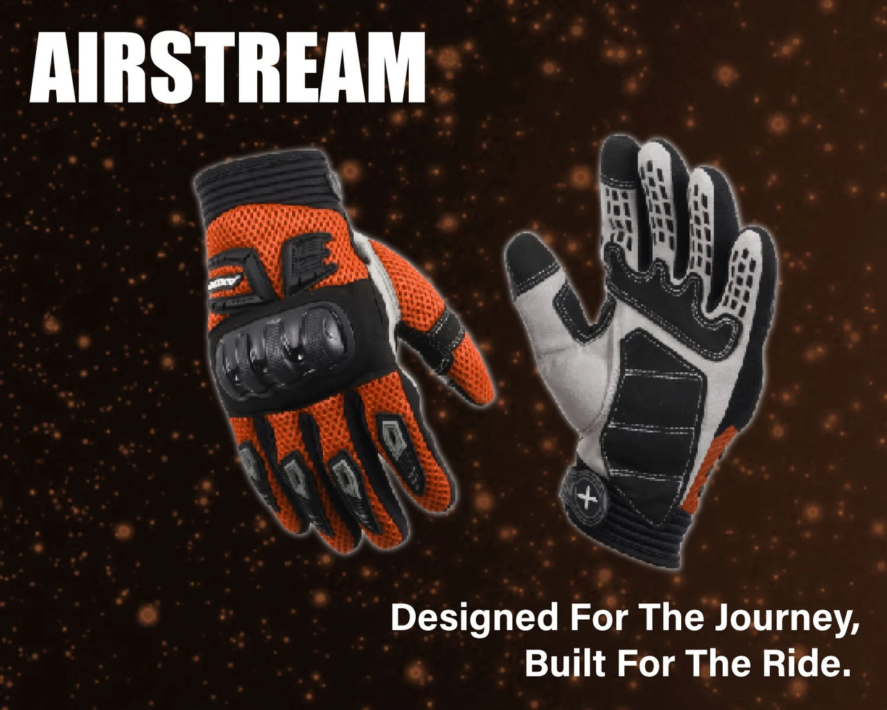 AXOR GLOVES AIR STREAM BLACK ORANGE 2XL
