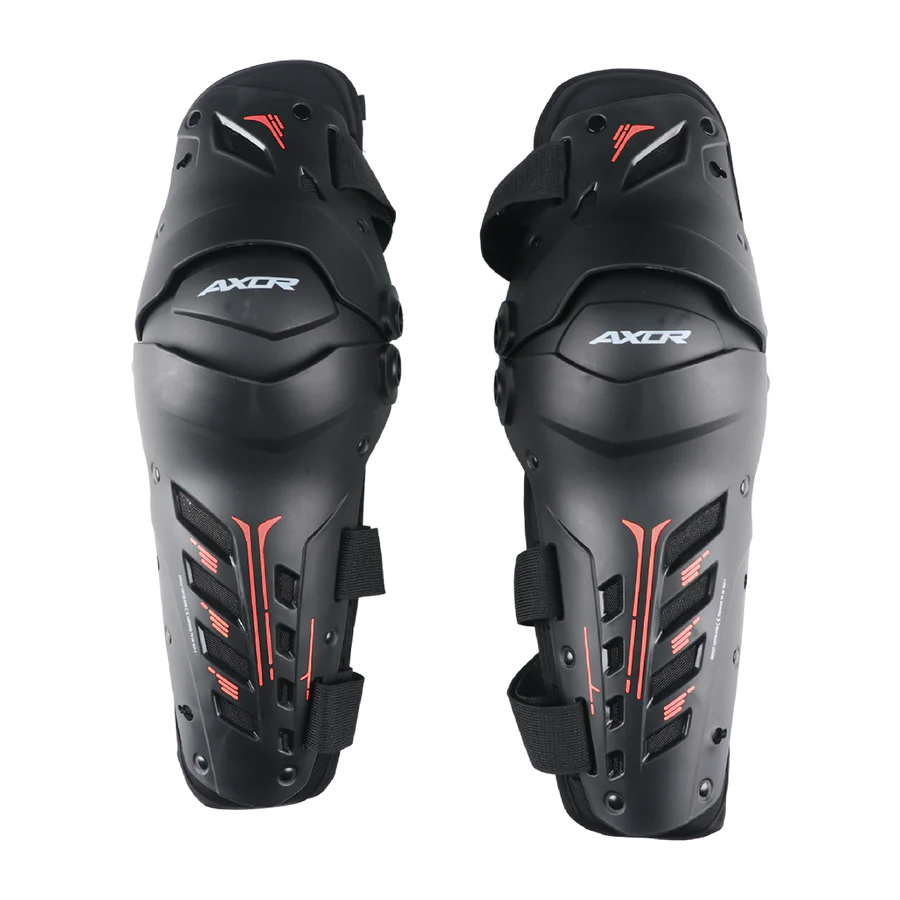 AXOR IMPACT-X KNEE GUARD BLACK/RED