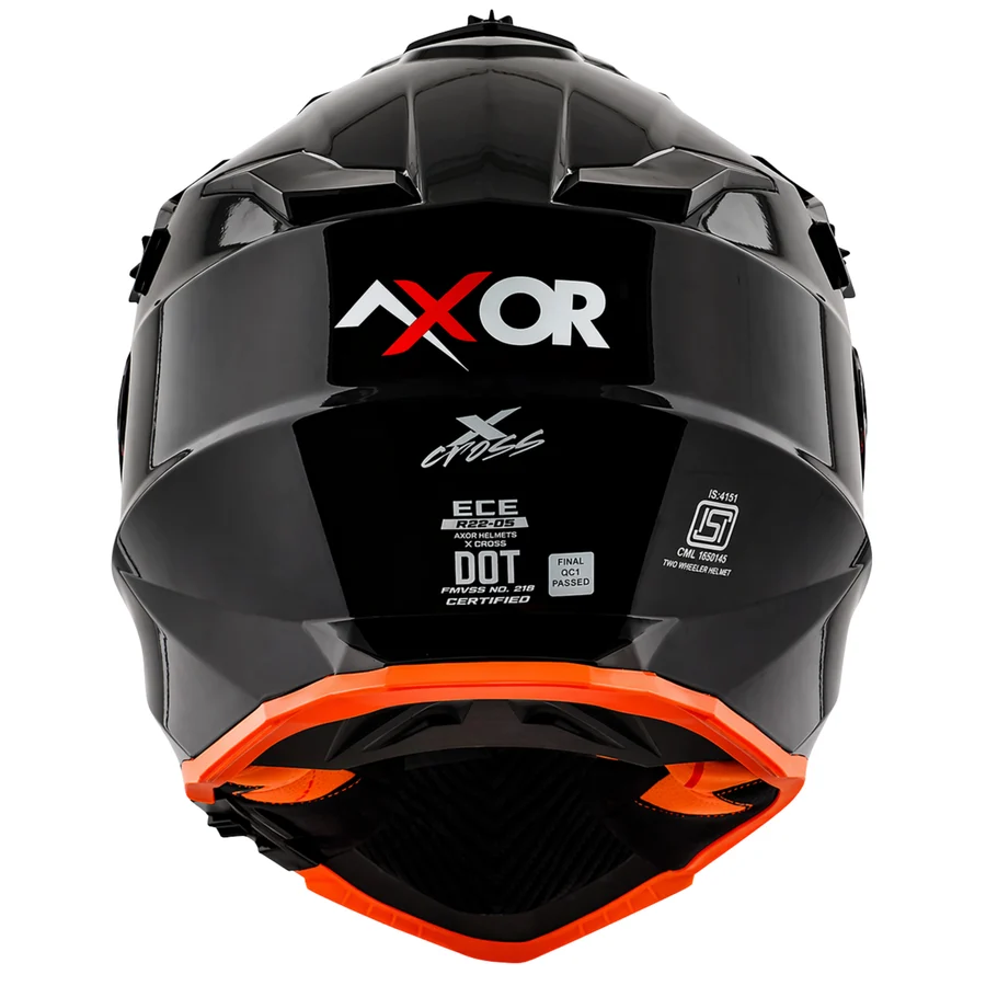 AXOR X-CROSS DUAL VISOR SC BLACK RED C/V 580 MM AXOR X-CROSS DUAL VISOR SC BLACK RED C/V 580 MM