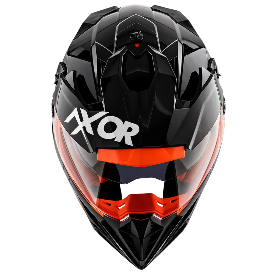 AXOR X-CROSS DUAL VISOR SC BLACK RED C/V 580 MM AXOR X-CROSS DUAL VISOR SC BLACK RED C/V 580 MM