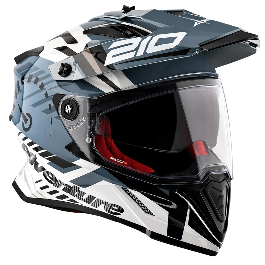 AXOR X-CROSS DUAL VISOR SPEEDOMETER WHITE/GREY C/V 580 MM AXOR X-CROSS DUAL VISOR SPEEDOMETER WHITE/GREY C/V 580 MM