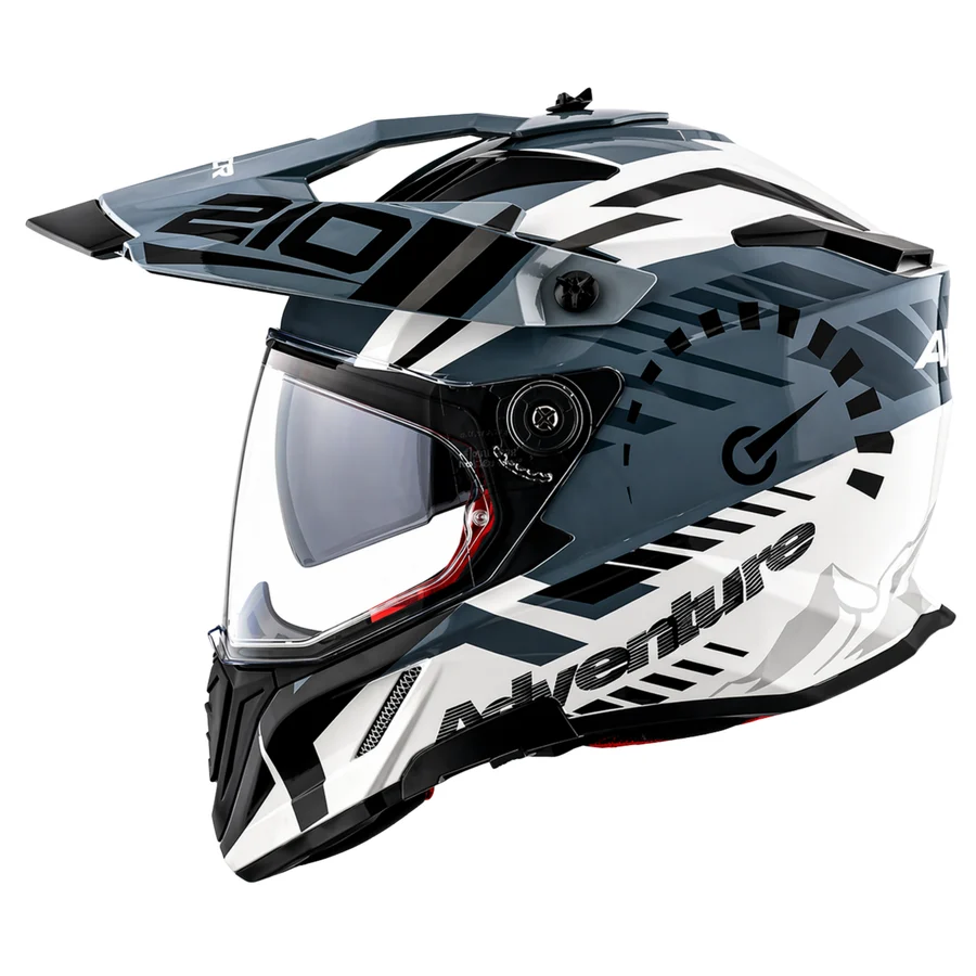 AXOR X-CROSS DUAL VISOR SPEEDOMETER WHITE/GREY C/V 580 MM AXOR X-CROSS DUAL VISOR SPEEDOMETER WHITE/GREY C/V 580 MM