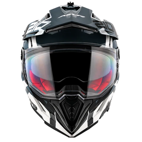 AXOR X-CROSS DUAL VISOR SPEEDOMETER WHITE/RED C/V 620 MM AXOR X-CROSS DUAL VISOR SPEEDOMETER WHITE/RED C/V 620 MM