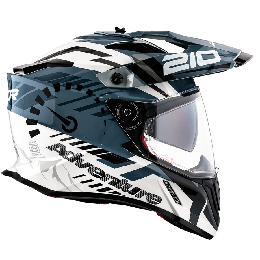 AXOR X-CROSS DUAL VISOR SPEEDOMETER WHITE/RED C/V 620 MM AXOR X-CROSS DUAL VISOR SPEEDOMETER WHITE/RED C/V 620 MM