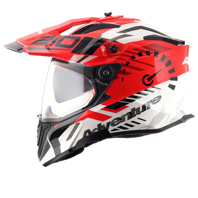 AXOR X-CROSS DUAL VISOR SPEEDOMETER WHITE/RED C/V 600 MM
