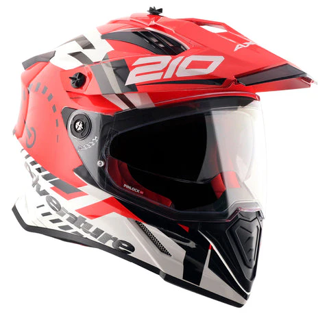 AXOR X-CROSS DUAL VISOR SPEEDOMETER WHITE/RED C/V 600 MM