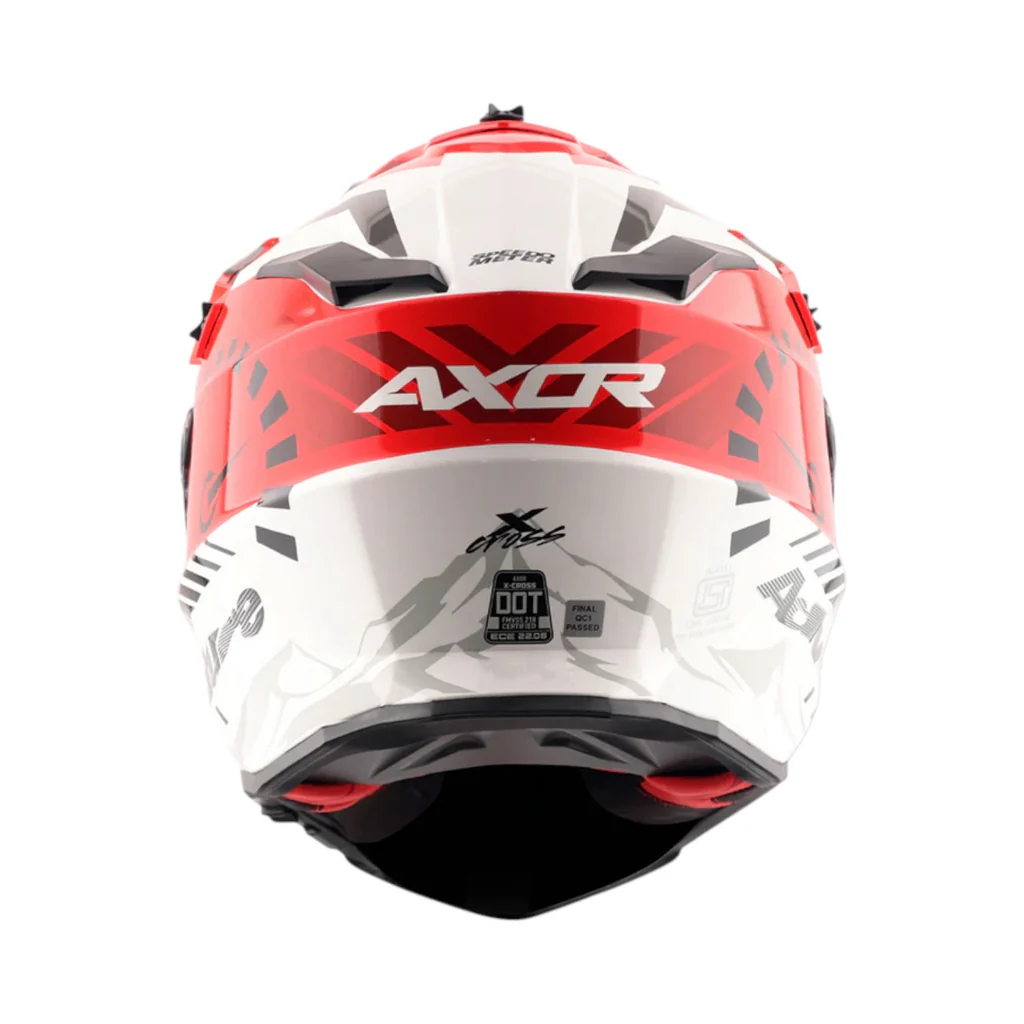 AXOR X-CROSS DUAL VISOR SPEEDOMETER WHITE/RED C/V 600 MM