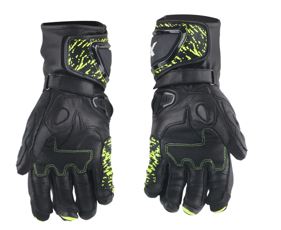 AXOR GLOVES ENZO BLACK NEON YELLOW L