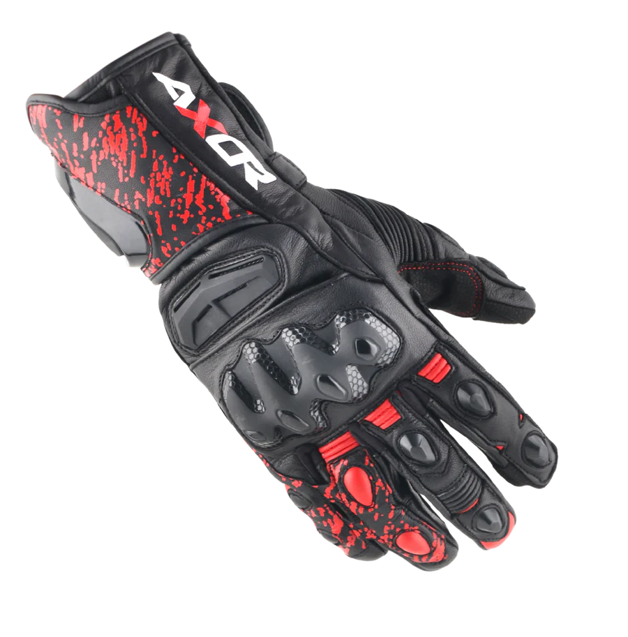 AXOR GLOVES ENZO BLACK RED L