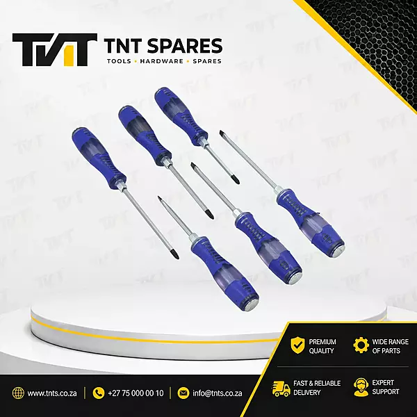 6-Piece Clear-Handle Screwdriver Set