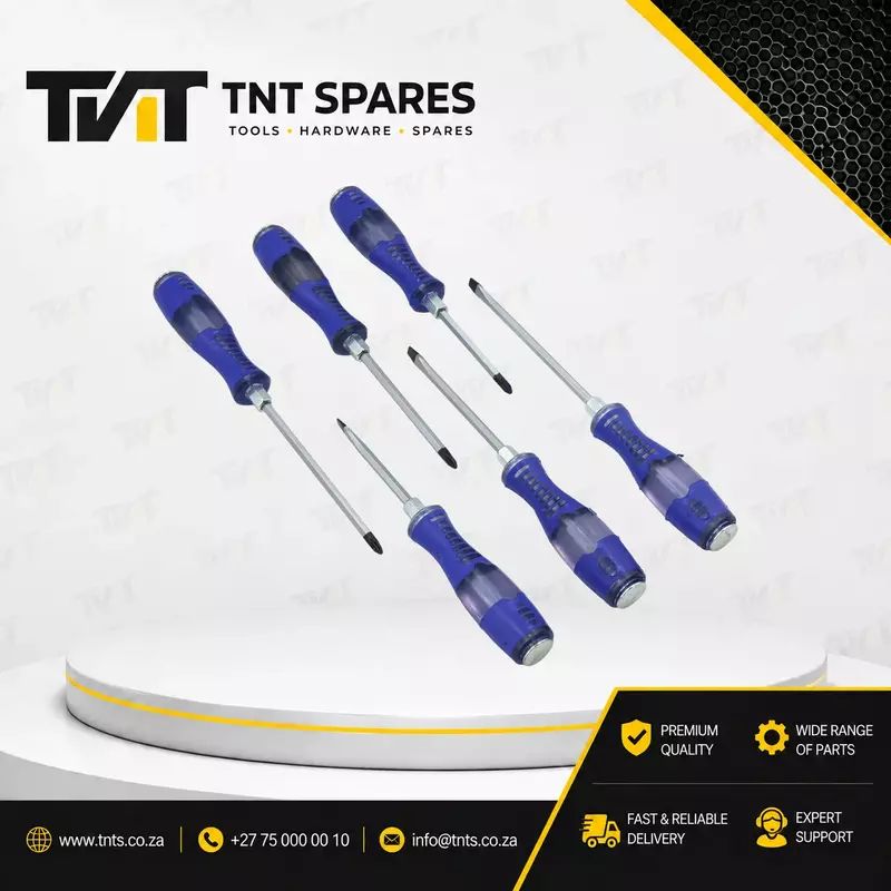 6-Piece Clear-Handle Screwdriver Set