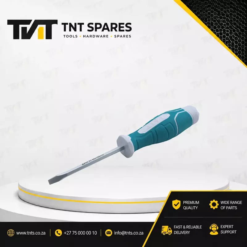 6 x 100mm Through-Tang Flat Screwdriver