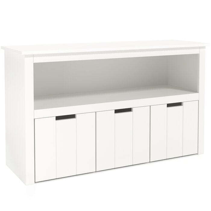 Multi-Compartment Kids Toy Organizer Cabinet – White Wooden Storage Unit with Pull-Out Bins Multi-Compartment Kids Toy Organizer Cabinet – White Wooden Storage Unit with Pull-Out Bins