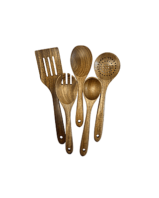 Acacia Wood Kitchen Utensil Set